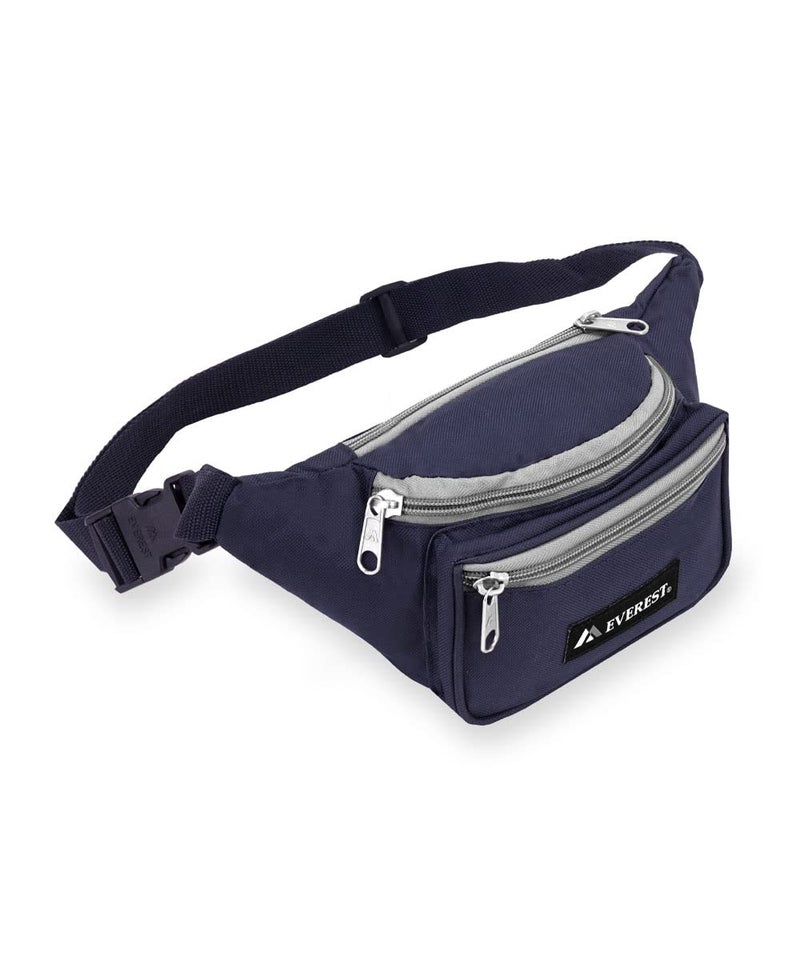 Everest Signature Waist Pack - Standard, Navy/Gray, One Size - Image 1